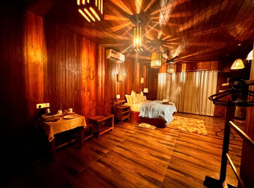 Book Wooden Suite Room with Balcony room in Varkala